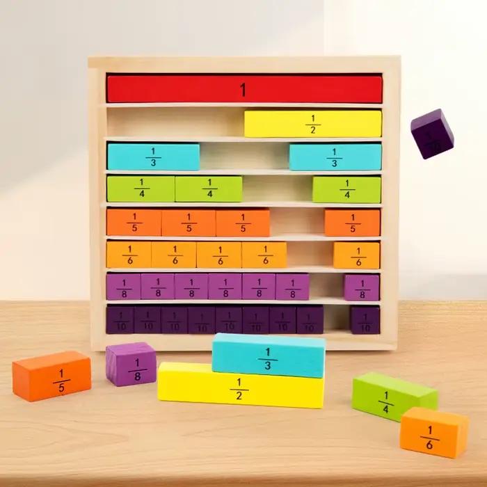 Jouet de Fractions en bois