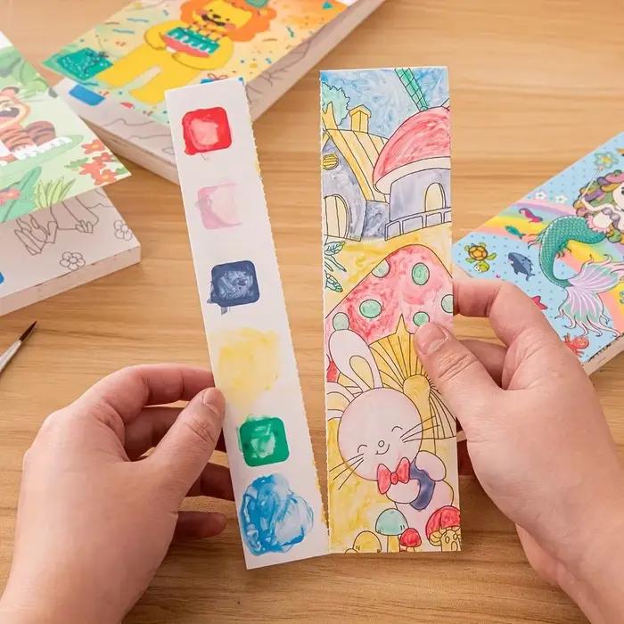 20 Pages + 2 stylos aquarelle livre d'images maternelle coloré Graffiti illumination Note livre d'images