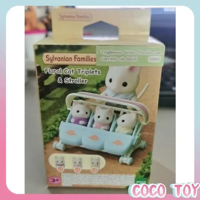Figurines d'anime de la famille de chiens Pomean d'origine Sylvanian Families