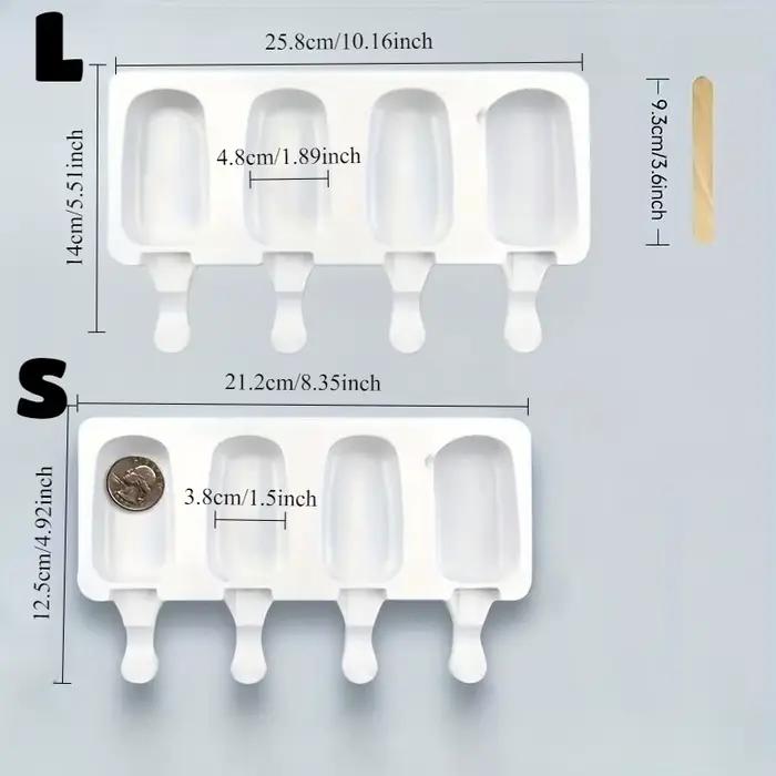 Moule à glaces en silicone avec bâtonnets, pour desserts au chocolat DIY, bac à glaçons, outils pour la confection maison