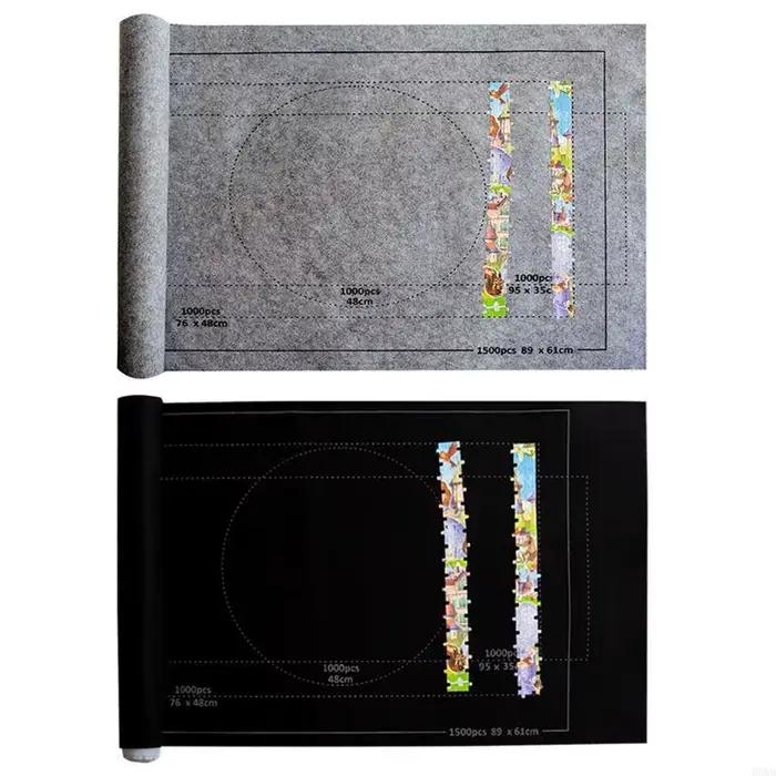 Q0KB Puzzw Puzzle Puzz en feutre Roll pour une couverture jeu pour jusqu'à 1500 pièces Puzzles Trave