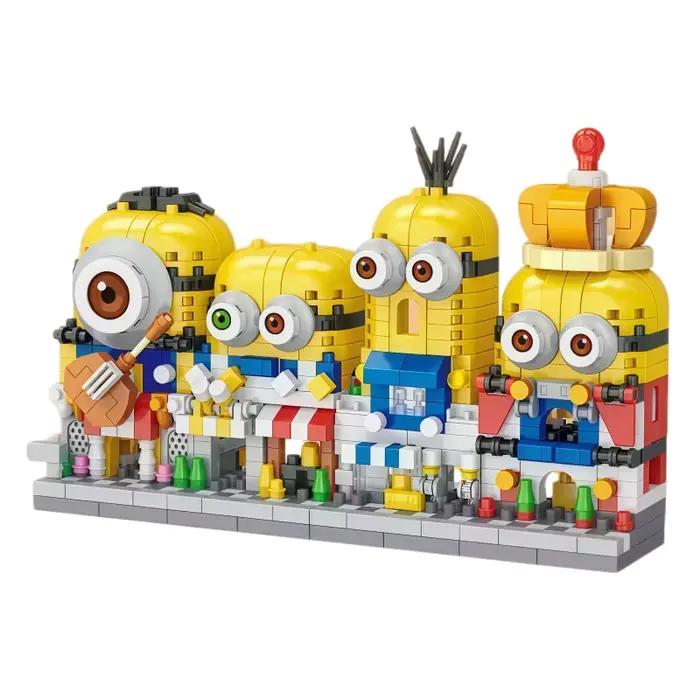 Jouet de puzzle interactif en blocs miniatures de 4 pièces