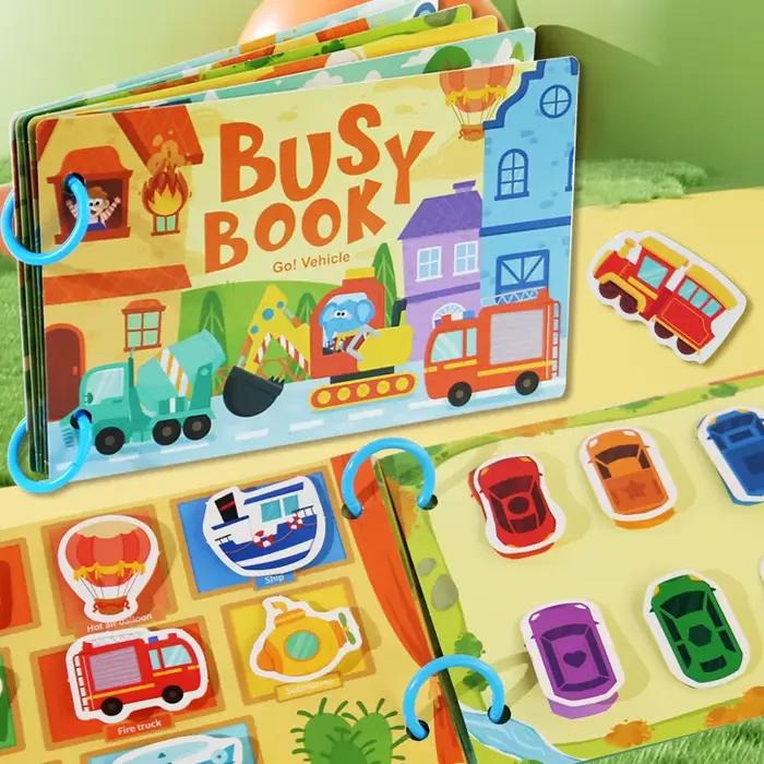 Livre d'activités interactif avec autocollants de dinosaures et jeux d'apprentissage pour enfants de 3 à 6 ans occasions spéciales et éducation amusante