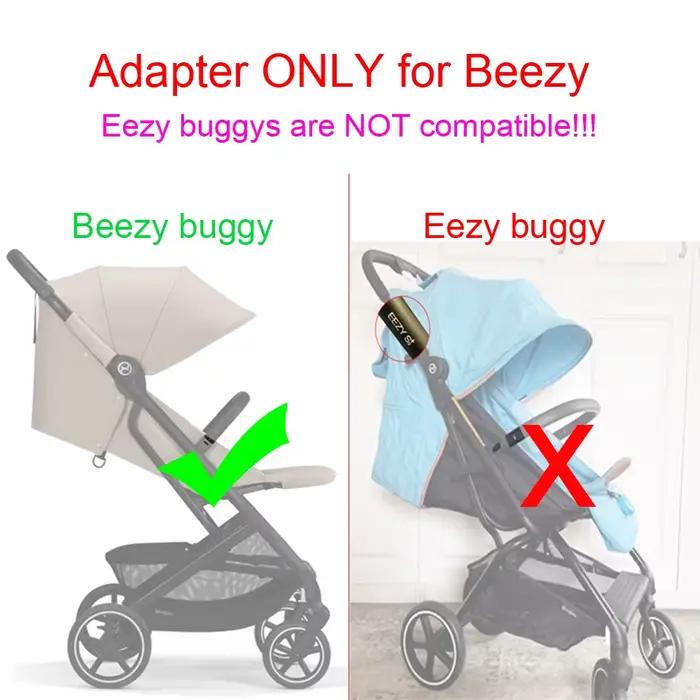 Adaptateur de poussette pour Cybex Beezy Buggy (pas pour Eezy) et Aton Cloud Q/Z Maxi-Cosi Nuna