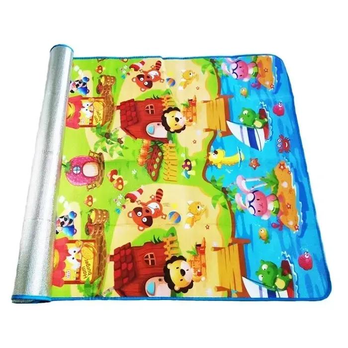 Tapis de jeu pliable pour bébé rampant