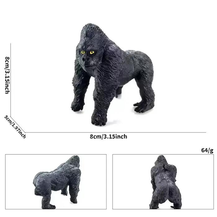 Jouet pour enfant Simulation Animal sauvage éléphant Lion Graffe ours brun Figurines d'action faune cerf Sika