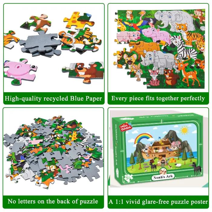 Puzzle en papier pour enfants de 38x25 cm