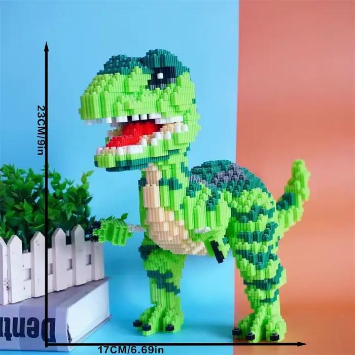 Ensemble de blocs de construction de dinosaures et d'animaux 4000