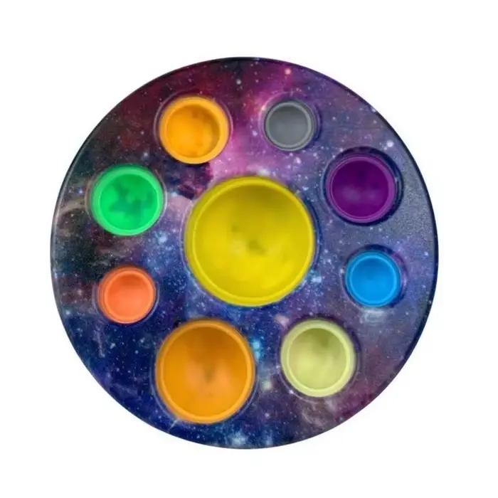 Bébé sensoriel Simple fossette planète pousser bulle Fidget jouet autisme besoins Squishy anti-Stress jouets pour
