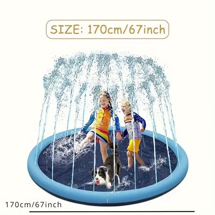 Grand tapis de jeu aquatique gonflable 170×180cm