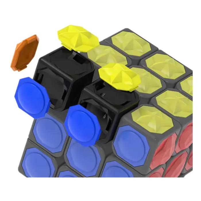 Cube Magique YJ Puzzle Tactile 3x3x3 Surface Concave Convexe Pour Enfants et Adultes Occasions Spéciales Jouets Éducatifs