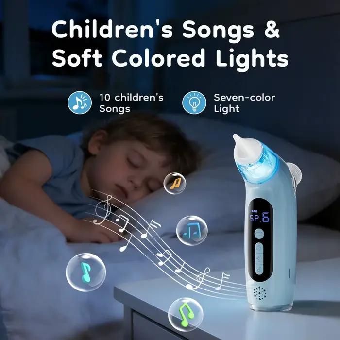 MAMIJOY Aspirateur nasal électrique 2 en 1 pour bébé et fonction nébuliseur