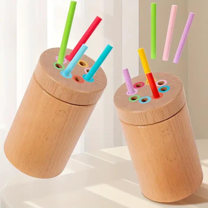 Documents d'apprentissage Montessori en bois pour tout-petits