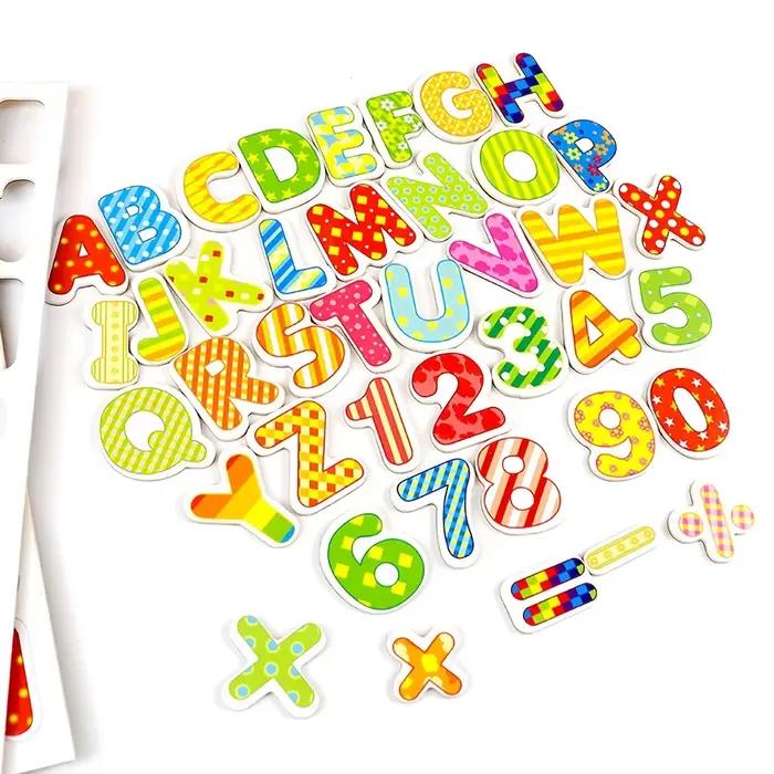 Lettres magnétiques réfrigérateur blanches pour apprendre l'alphabet et les chiffres en famille occasions spéciales enfants éducation ludique originalités à offrir