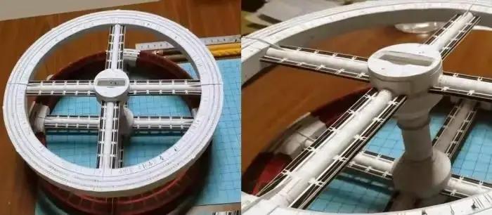 Odyssey Space Station Modèle en papier 3D