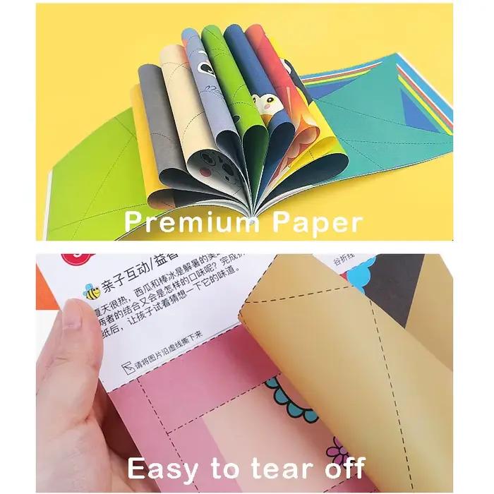 Kit Origami pour enfants 60 projets livre double face 4 niveaux papiers d'entraînement instructionnels arc-en-ciel animaux nature activités créatives occasions spéciales