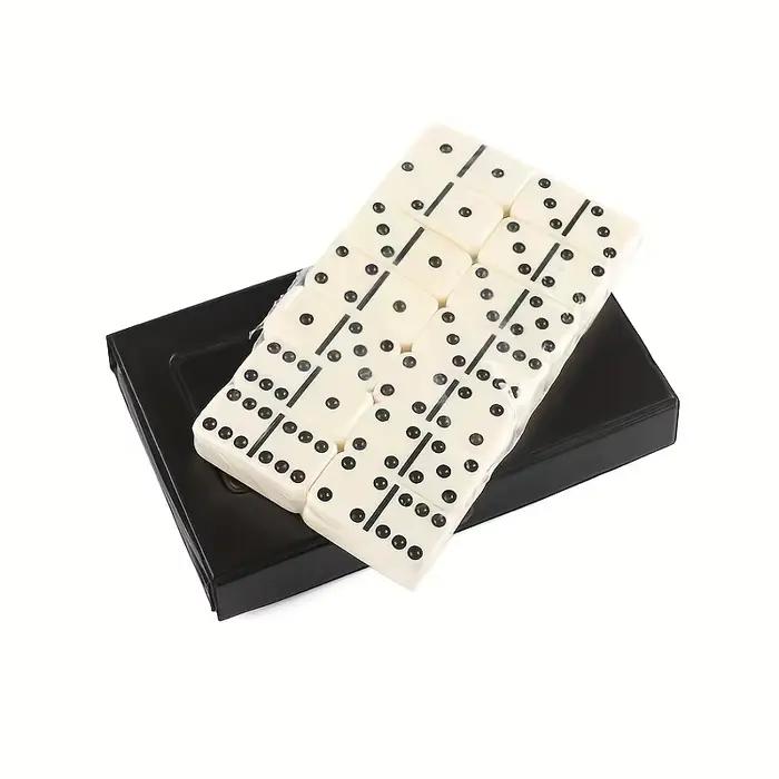 28 pièces Double Six dominos ensemble divertissement loisirs voyage amusant jeu de Table Domino jouet enfants Puzzle