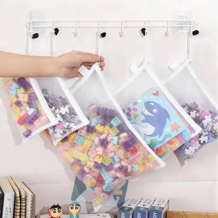 Lot de 3 sacs de rangement pour puzzles