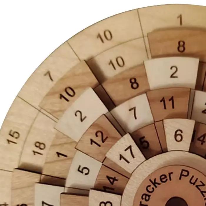 Puzzle numérique en bois coloré