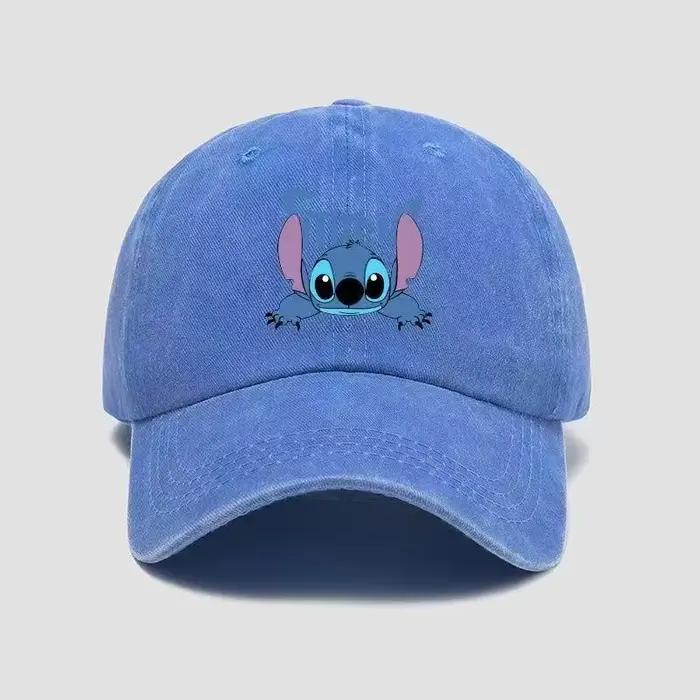 Casquette de baseball en coton lavé Lilo & Stitch pour enfants