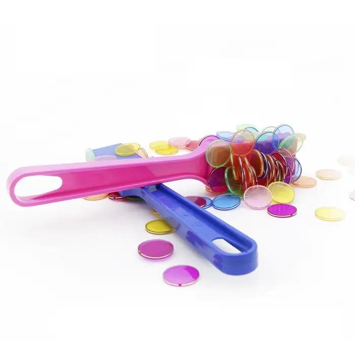 Bâton de feuille circulaire magnétique de couleur en plastique