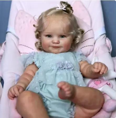 Miaio Kit de poupée bébé Reborn vierge corps en vinyle 20/24 pouces Maddie non peint pièces