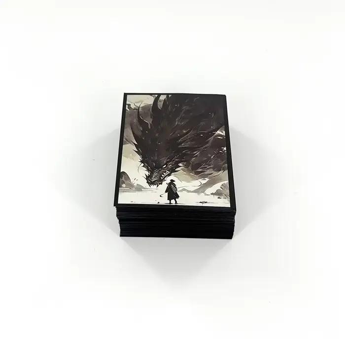 Protège-cartes MTG - 100 PCS, jeu de cartes à collectionner, taille 2,6 x 3,6 pouces, adaptés à tous les jeux de cartes TCG - Dragon