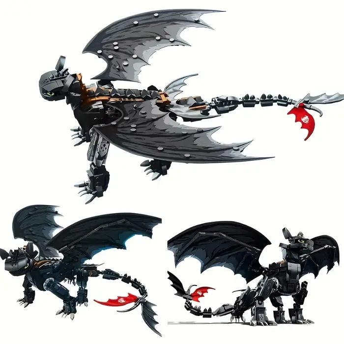 Puzzle de 1026 pièces de créature mystérieuse dragon modèle puzzle blocs de construction jouet hobbisti objet de collection décoration cadeau parfait pour les occasions spéciales