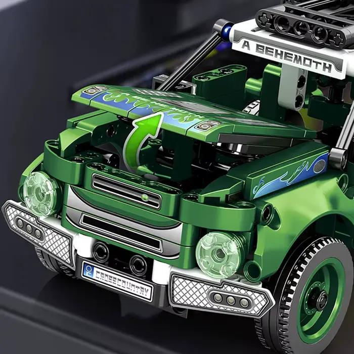Camion tout-terrain RC à blocs de construction avec télécommande 2.4G