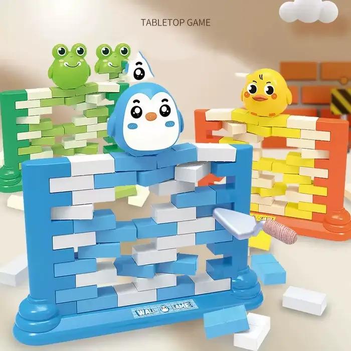 Jeu de Bataille Interactif de Bureau pour Enfants : Le Petit Pingouin et le Seau de Pirate - Jouet de Compétition Parent-Enfant pour la Résolution des Problèmes
