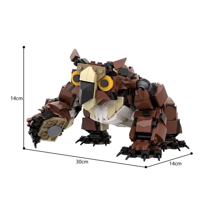 GSBAN Jeu Dungeonsed Owl Monstres Dragons Owlbear Animaux 636PCS Briques MOC Blocs de Construction Kits Jouets pour Enfants Cadeaux