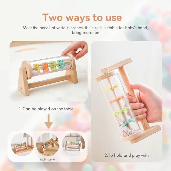 Jouet de bâton de pluie Montessori pour bébés