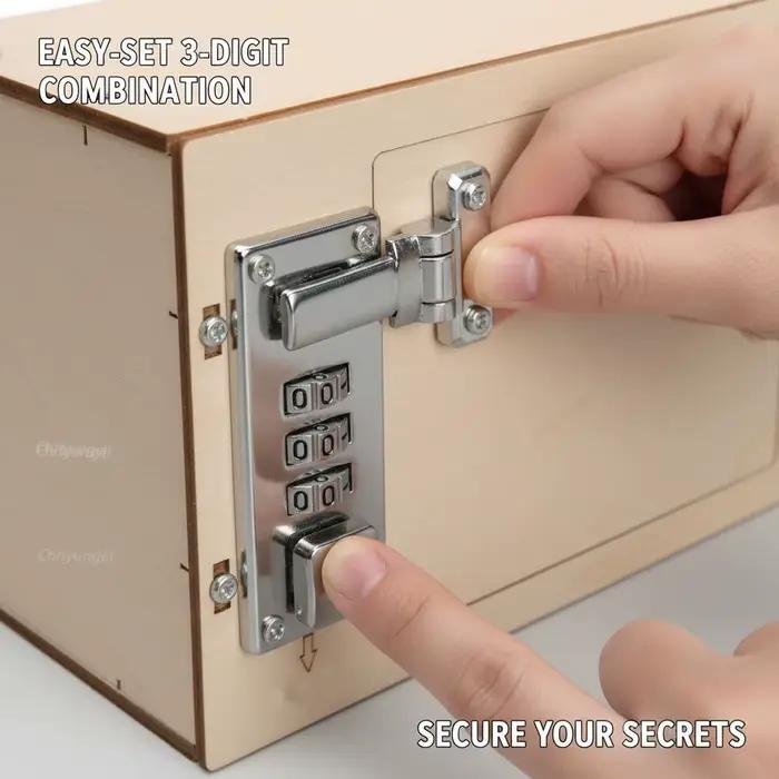 Boîte à mot de passe en bois bricolage pour enfants