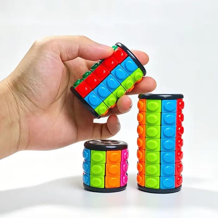 Cylindre de puzzle rotatif et coulissant 3/5/7 couches – Jeux éducatifs d'intelligence