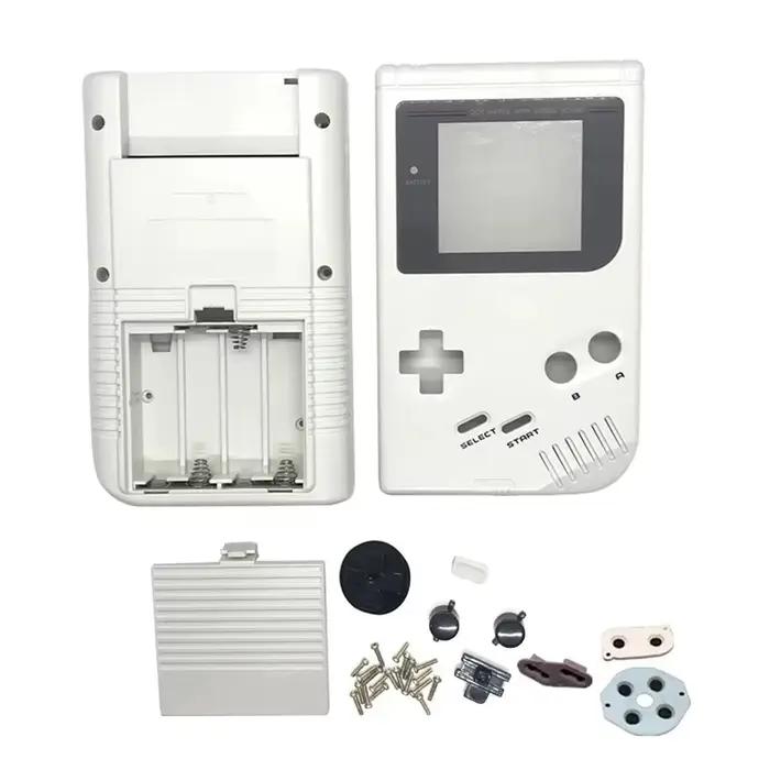 Kit de remplacement complet de la coque pour console Game Boy DMG IPS Ready Classic avec boutons et jeu de tampons conducteurs en caoutchouc