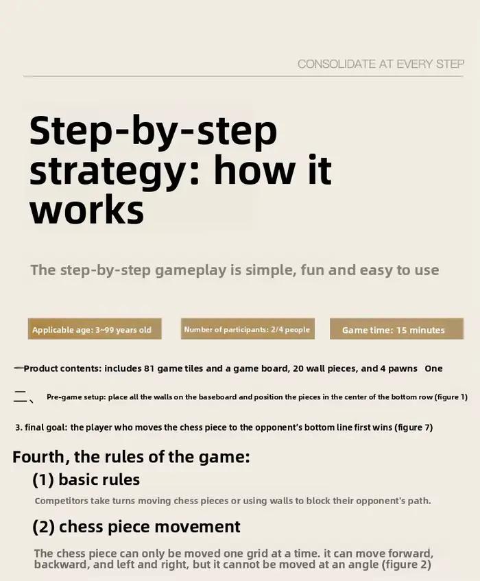 Jeu Pensée Stratégique STEM Formation Raisonnement Logique Compétition Multi-Joueurs Occasions Familiales Spéciales