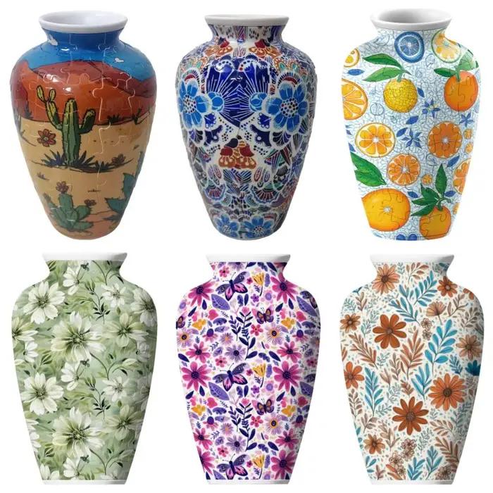 Vase puzzle 3D créatif