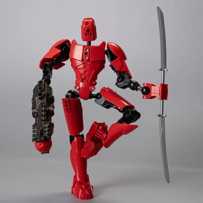 Bricolage MOC multi-articulation mobile biochimique Kanohi squelette jouet pour enfants Robot armure polyvalente poupée guerrier pour cadeaux