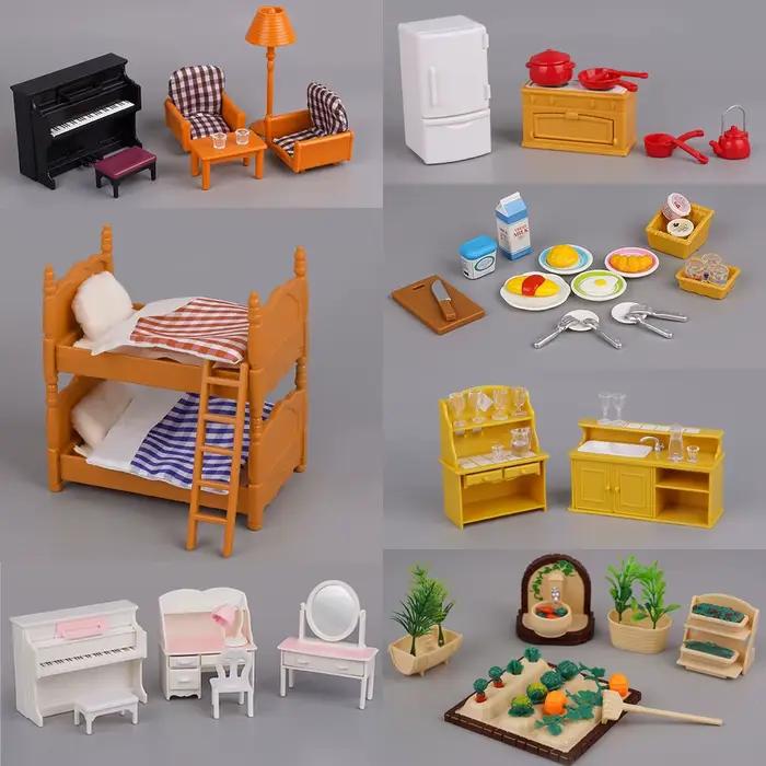 Ensembles de meubles jouets miniatures 1:12 pour maison de poupée décoration bricolage scènes de jeu pour filles et garçons occasions spéciales