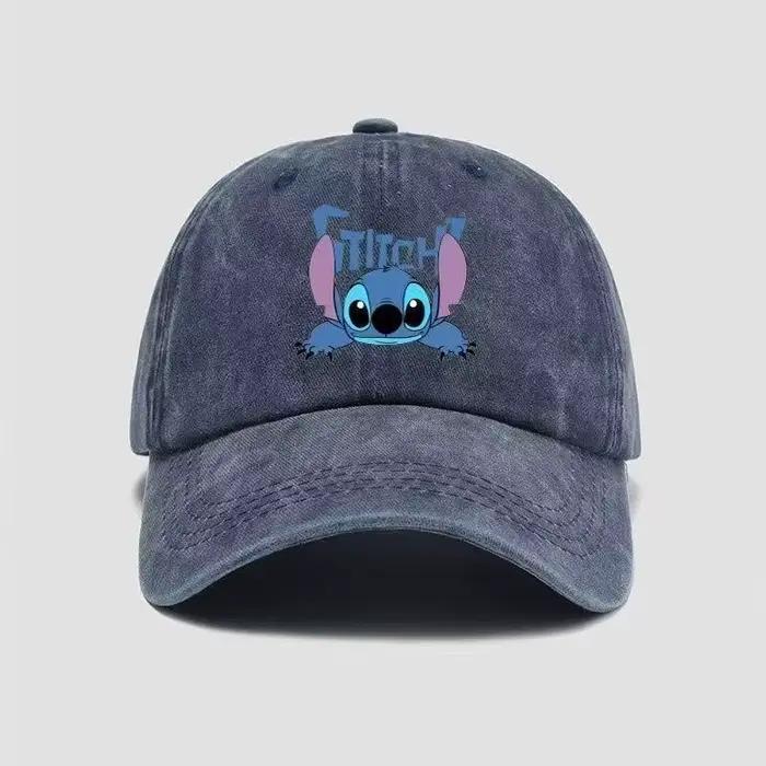 Casquette de baseball en coton lavé Lilo & Stitch pour enfants