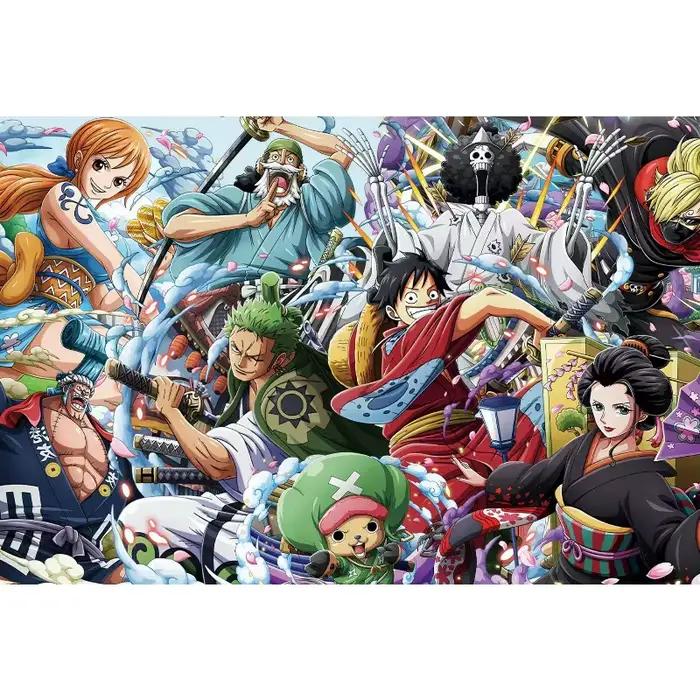 Puzzle One Piece 1000 pièces en boîte colorée pour fans de l'anime et amoureux des défis intellectuels et visuels à offrir occasions spéciales