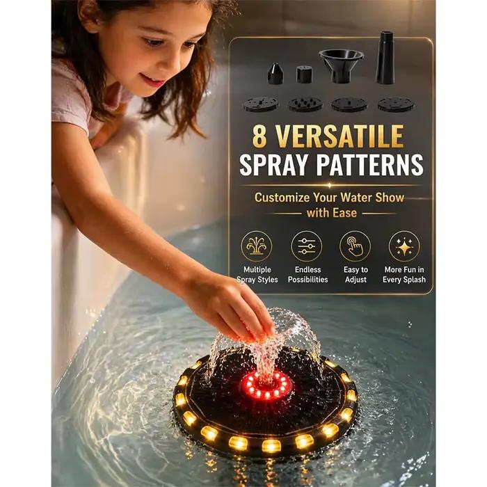 Fontaine de bain pour enfants avec lumière LED