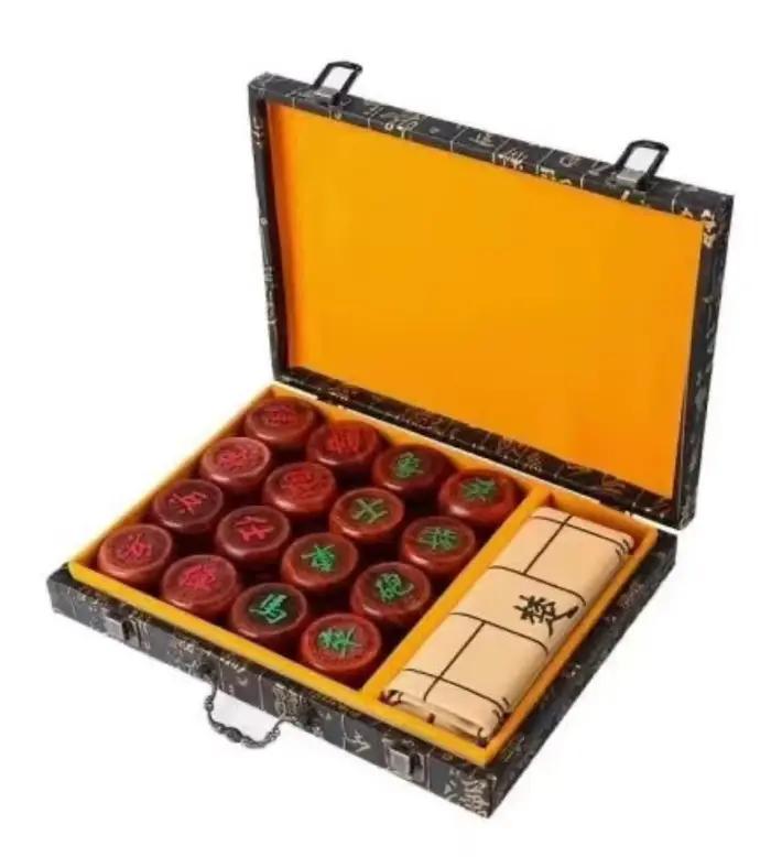 Jeu d'échecs professionnel en bois d'ébène
