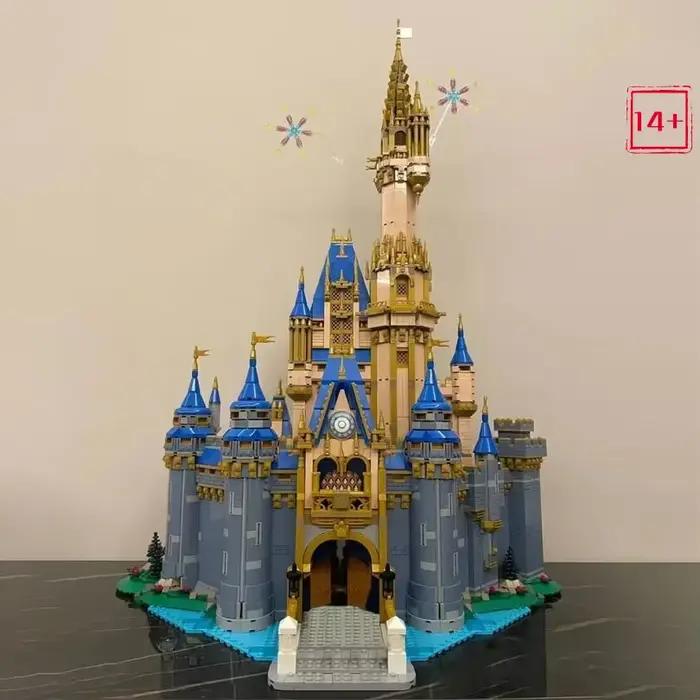 4837 pièces Blocs de construction Disney Castle and Grounds, haute difficulté, briques d'assemblage pour adultes, modèle de construction de films, jouet pour adultes, cadeau