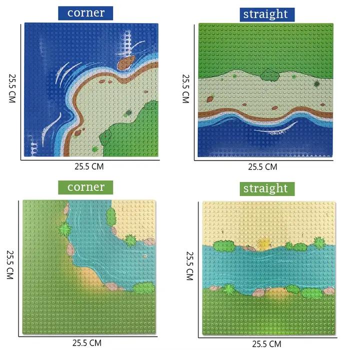 Pièces de plaque de Base de Style prairie d'île 32x32 points