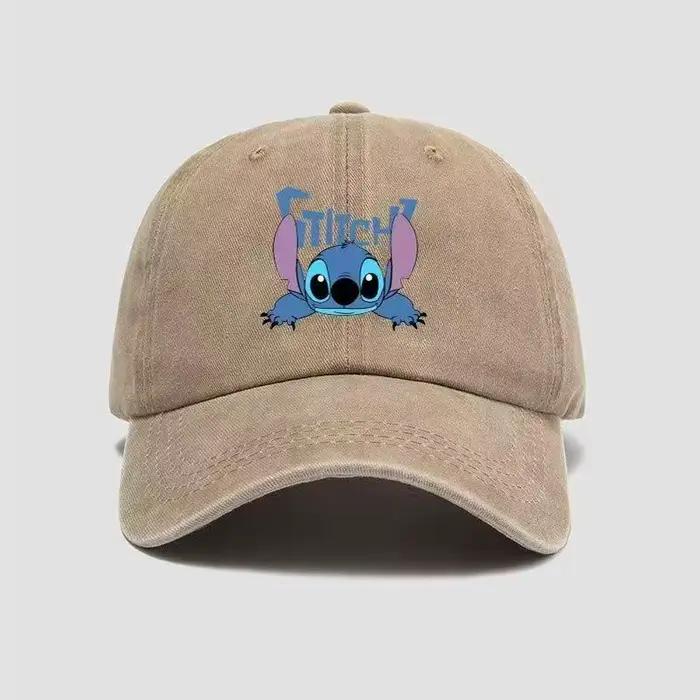 Casquette de baseball en coton lavé Lilo & Stitch pour enfants