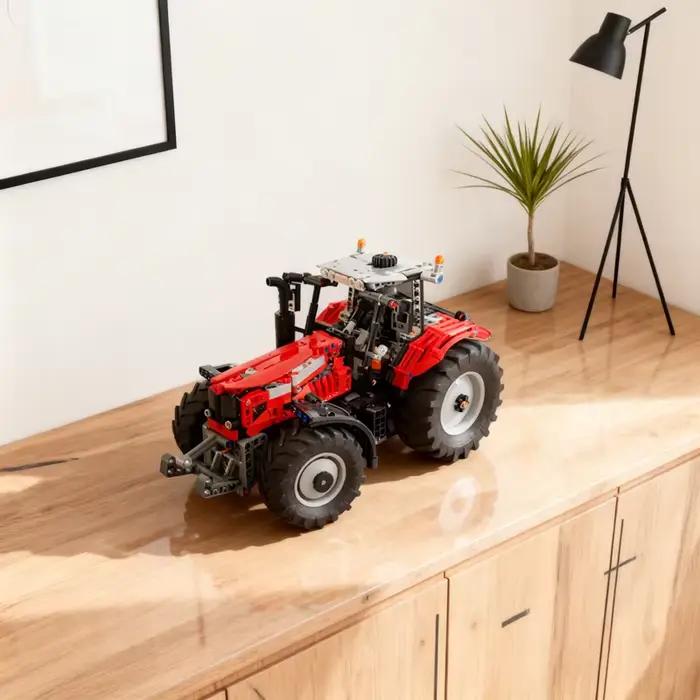 Ensemble de 1137 pièces de construction MOC Massey Ferguson Tracteur pour enfants occasion spéciale cadeau éducatif DIY