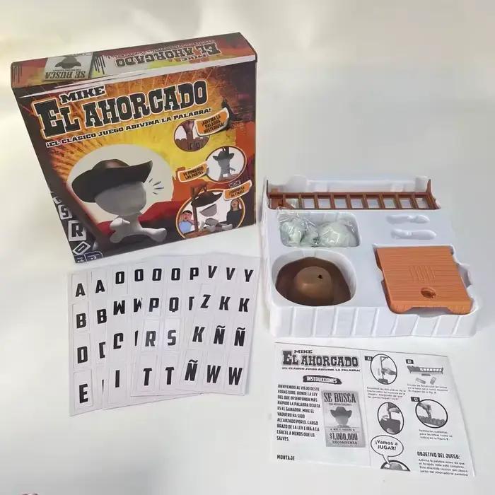 Le divertissement multijoueur hangman jeu de société de devinettes de mots version espagnole et anglaise fêtes d'interaction parent-enfant