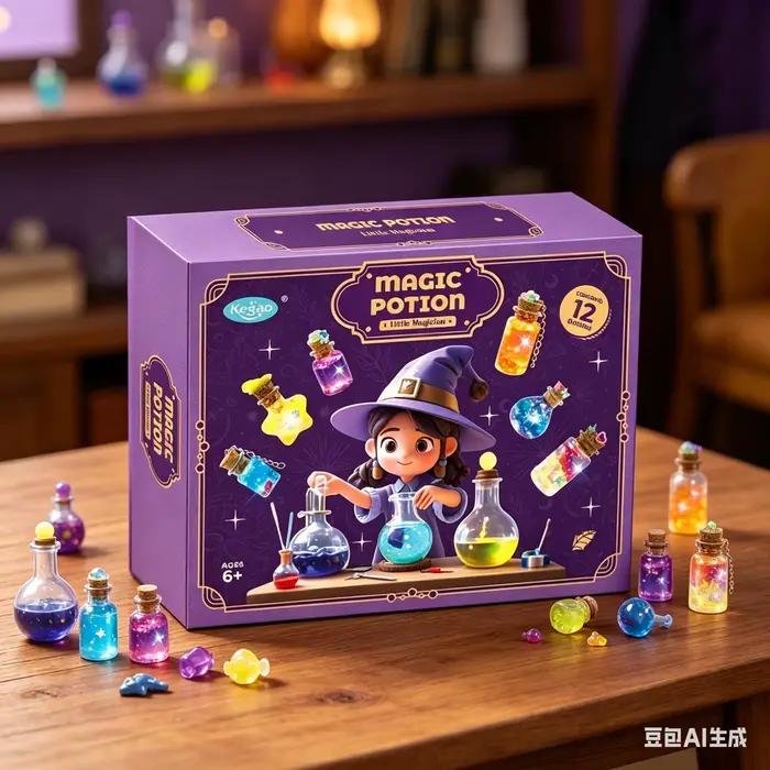 Kit de potion de magicien DIY pour enfants, expérience scientifique de sorcier, jouet créatif, cadeau de Noël, d'anniversaire ou d'Halloween