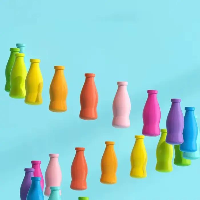 Jeu de correspondance de bouteilles en plastique gris clair pour le développement de la pensée logique et de la créativité chez les adolescents et les jeunes adultes occasions éducatives et ludiques
